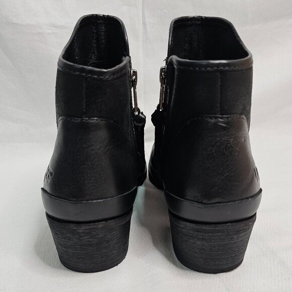 UGG PENELOPE Ankle Boots Black SHERPA Side Zip 1008710 WOMEN'S Size 9.5 - Picture 4 of 12